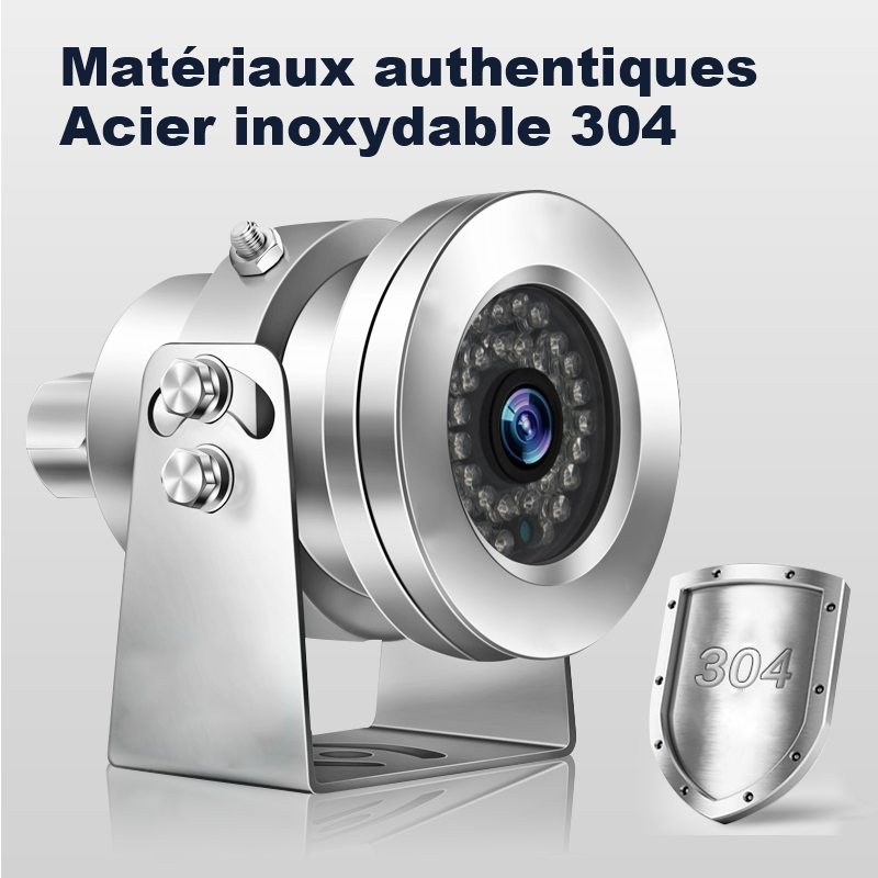 Caméra AHD antidéflagrante en acier inoxydable