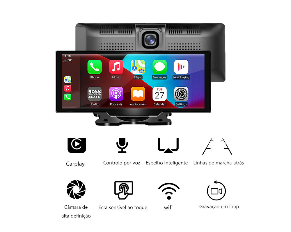 Sistema de Tela CarPlay para Painel