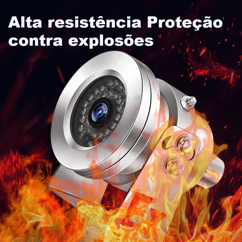Câmera AHD de Aço Inoxidável à Prova de Explosão