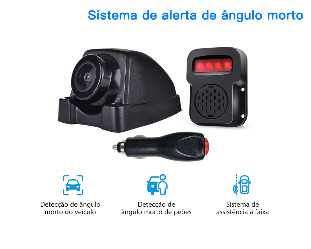 Sistema de Câmeras de Alerta BSD para Caminhões