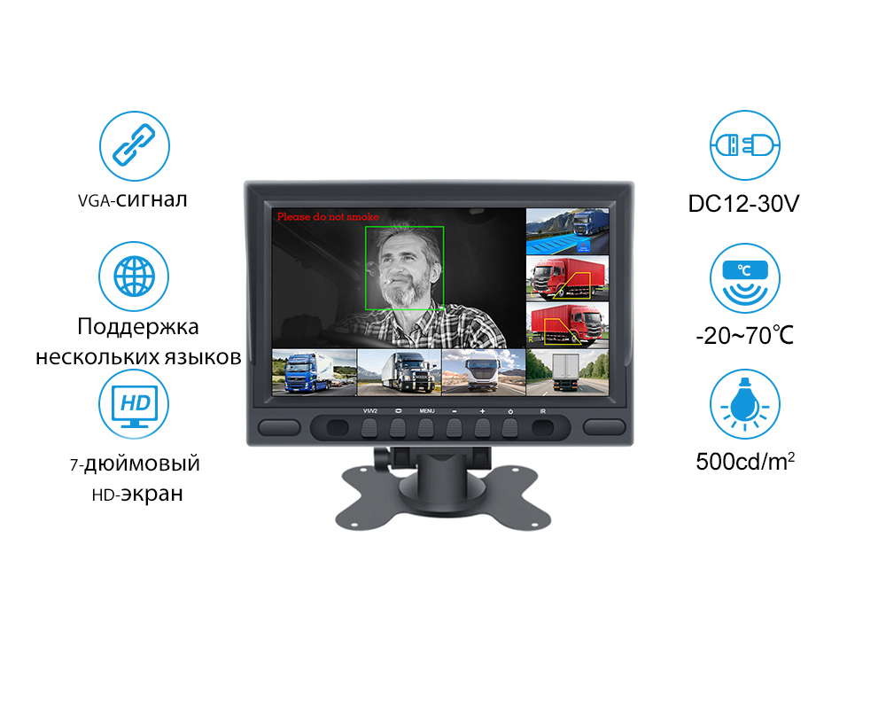 Внешний VGA-видеомонитор для DVR
