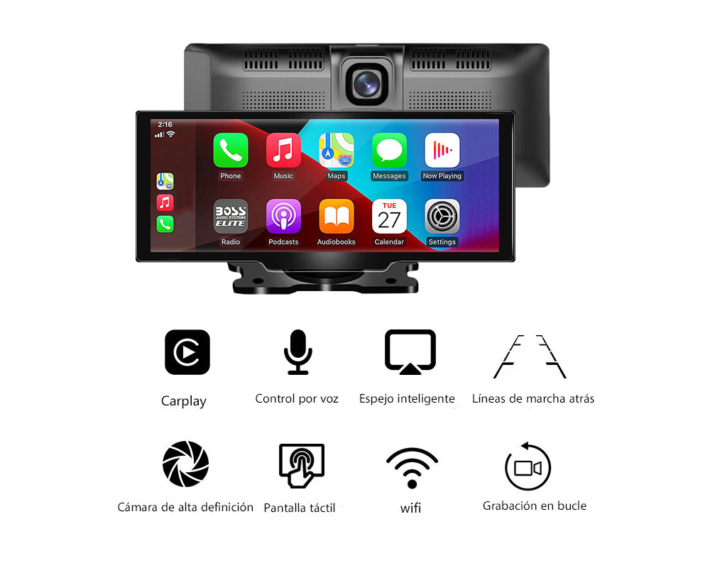 Sistema de pantalla CarPlay para salpicadero