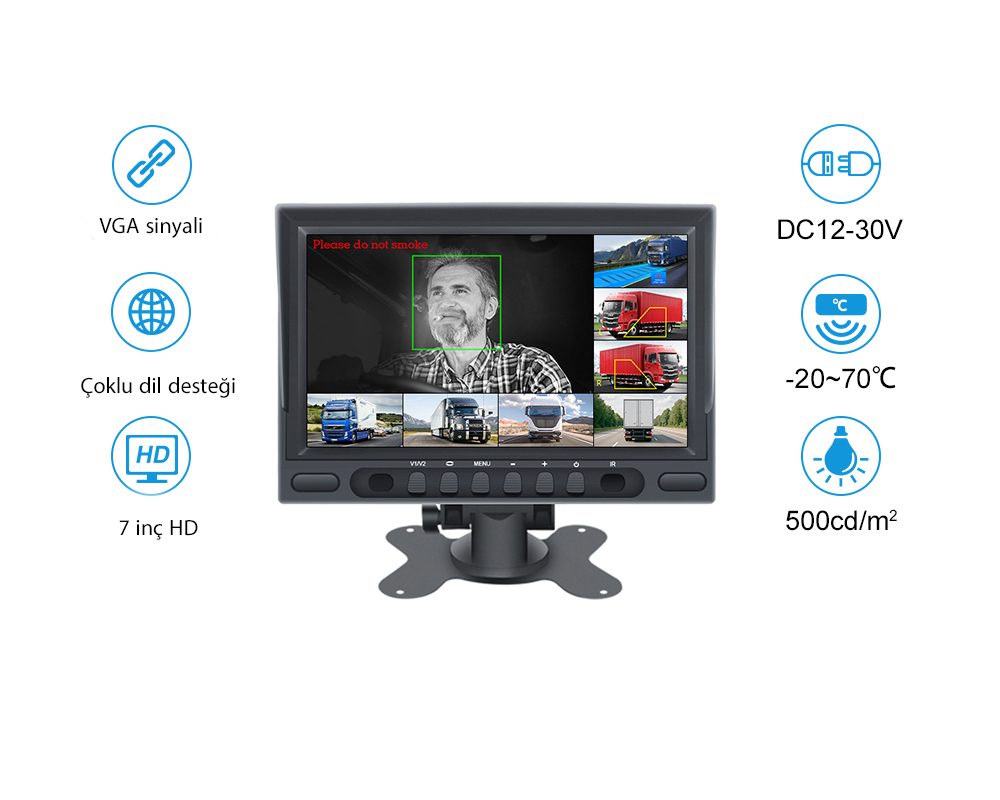 DVR için Harici VGA Video Monitörü